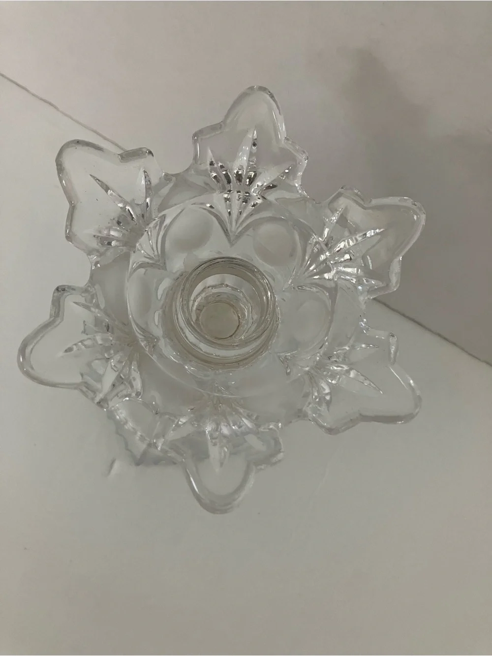 Godinger Clear Crystal Decorative Candle Holder
